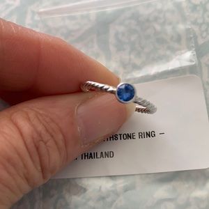 Touchstone Crystal September Birthstone Ring